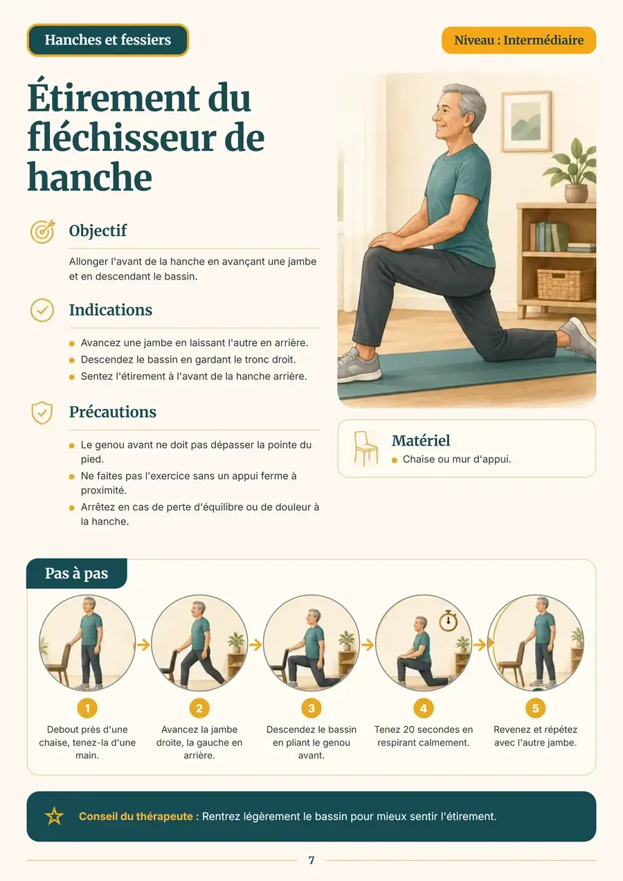 Fiche d'étirement